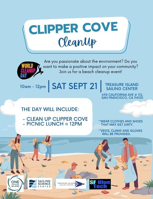 september coastal cleanup 2024 SF blue Tech